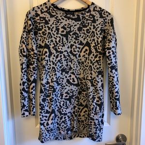 Topshop leopard print mini dress